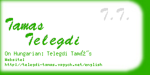 tamas telegdi business card